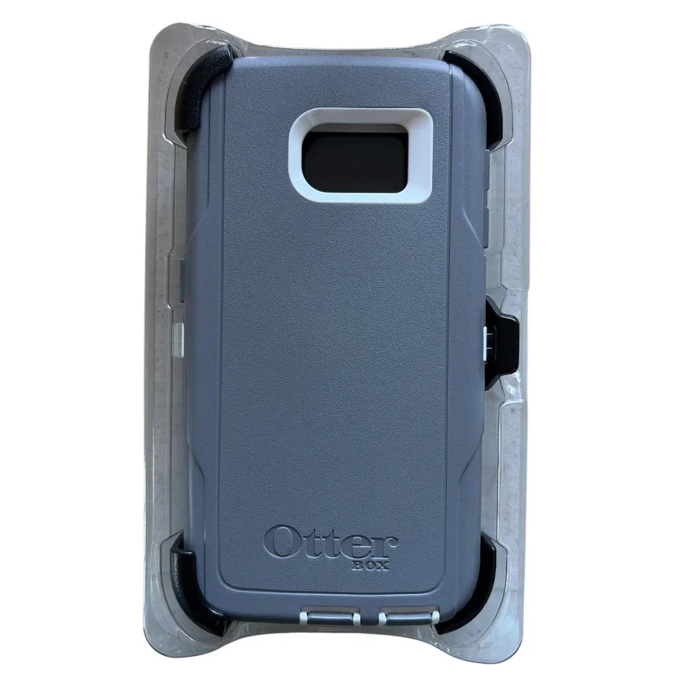 OtterBox‎ Defender Series Case Samsung Galaxy S6 Rugged Gray White with Holster